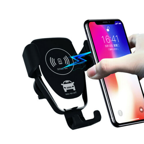 10W QI Wireless Fast Car Charger Mount Holder Stand Automatic Clamping Charging - Mercalive
