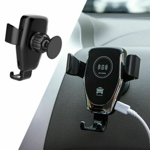 10W QI Wireless Fast Car Charger Mount Holder Stand Automatic Clamping Charging - Mercalive