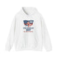 "Star-Spangled Drip Hoodie – Patriotic USA Pullover, Unisex Independence Day Sweatshirt, Soft & Cozy 4th of July Gift" - Mercalive