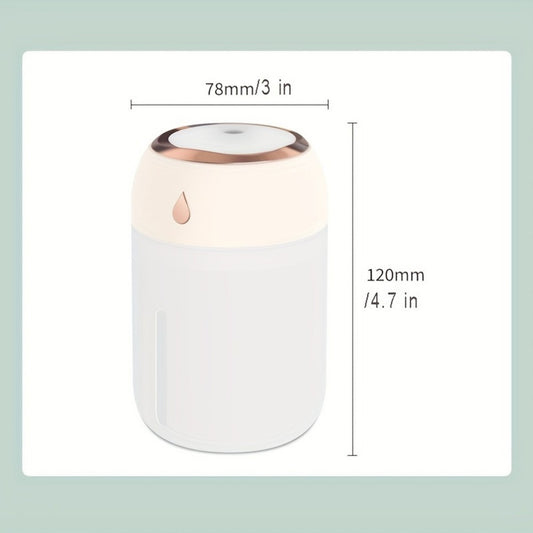 Portable Mini Humidifier 220ml Small Cool Mist Humidifier USB Personal Desktop Humidifier For Bedroom Travel Office Home - Mercalive