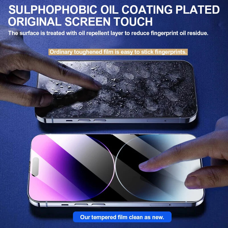 3Pcs Tempered Glass For iPhone 14 13 15 11 16 Pro Max Screen Protector for iPhone 15 Plus XR X XS Max 6 8 7 Plus SE 2020 Glass - Mercalive