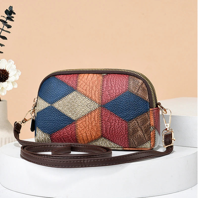 Yogodlns New Luxury Handbag Women Stitching Wild Messenger Bags Designer Brand Plaid Shoulder Bag Female Ladies Totes - Mercalive