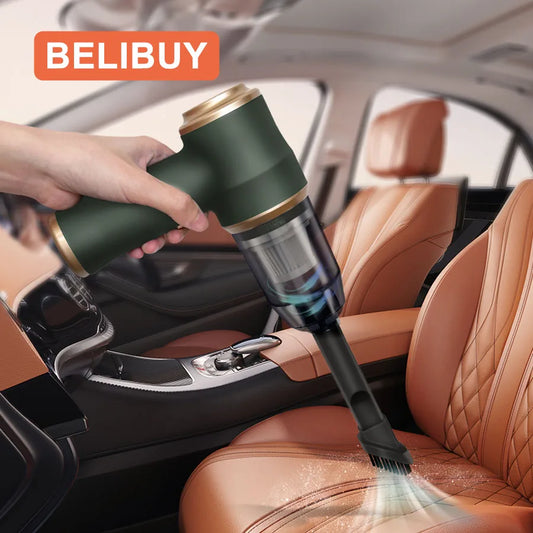 Car vacuum cleaner household appliances portable battery long life powerful vacuum cleaner suitable for cleaning car debris - Mercalive
