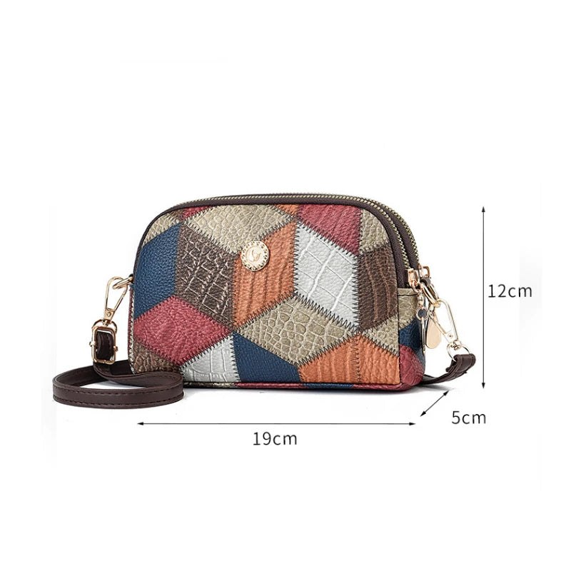 Yogodlns New Luxury Handbag Women Stitching Wild Messenger Bags Designer Brand Plaid Shoulder Bag Female Ladies Totes - Mercalive