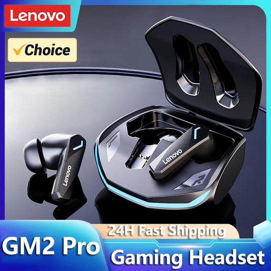 Choice Lenovo GM2 Pro Gaming Headset Bluetooth 5.3 Dual Mode Music Sport Earbuds Noise Reduction Headphones with Mic HD Call - Mercalive