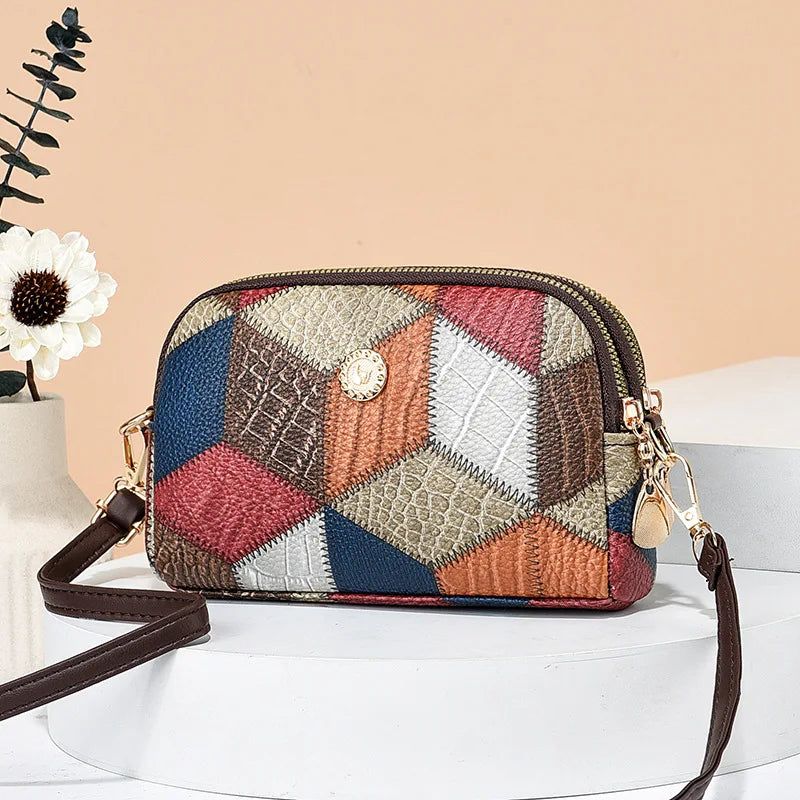 Yogodlns New Luxury Handbag Women Stitching Wild Messenger Bags Designer Brand Plaid Shoulder Bag Female Ladies Totes - Mercalive