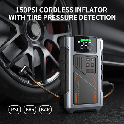 Portable Car Jump Starter With Air Compressor, 3000A Peak(7.5L Gas, 6.5L Diesel) , Jump Starter Battery PackWith150 PSl Tire Inf - Mercalive