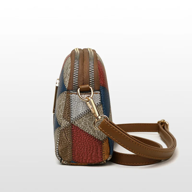 Yogodlns New Luxury Handbag Women Stitching Wild Messenger Bags Designer Brand Plaid Shoulder Bag Female Ladies Totes - Mercalive