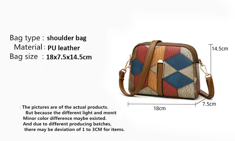 Yogodlns New Luxury Handbag Women Stitching Wild Messenger Bags Designer Brand Plaid Shoulder Bag Female Ladies Totes - Mercalive